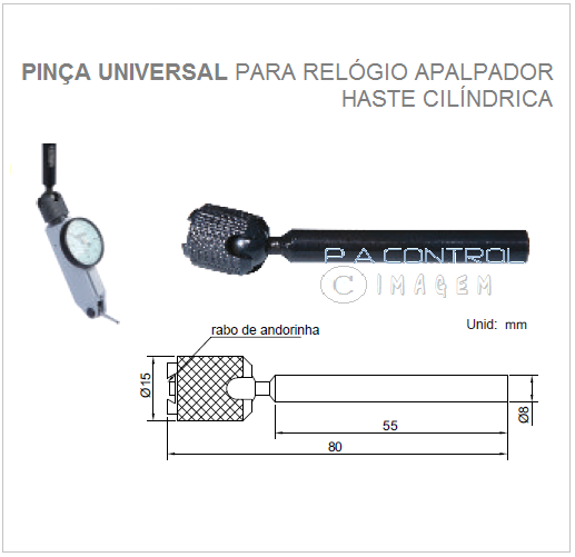 PINÇA UNIVERSAL PARA RELÓGIOS APALPADORES