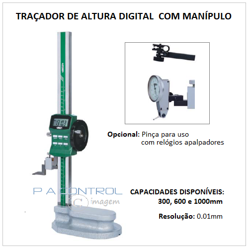 Traçador de Alturas Digital Com Manípulo e Uma Coluna