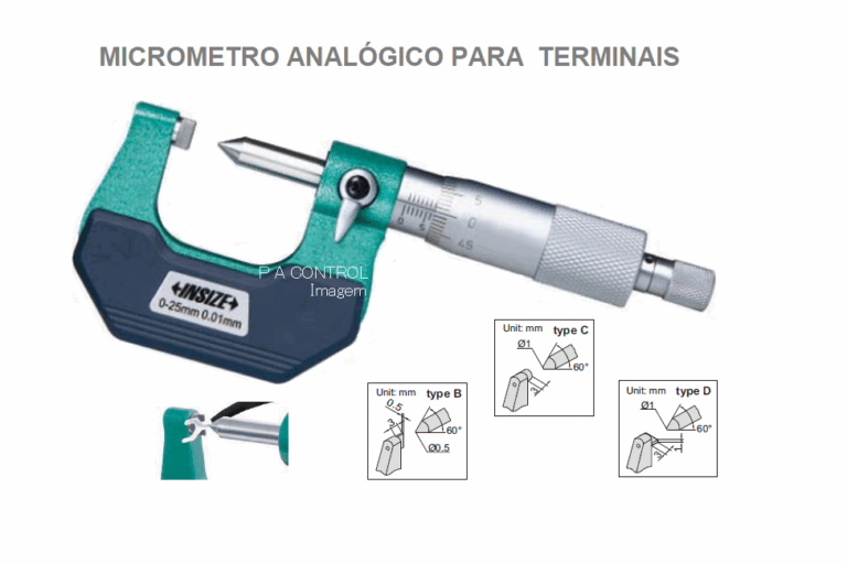 Micrômetro Analógico para terminais